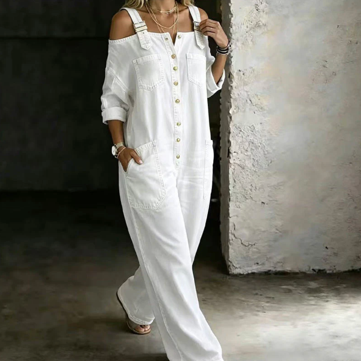 The Denim Drift Jumpsuit