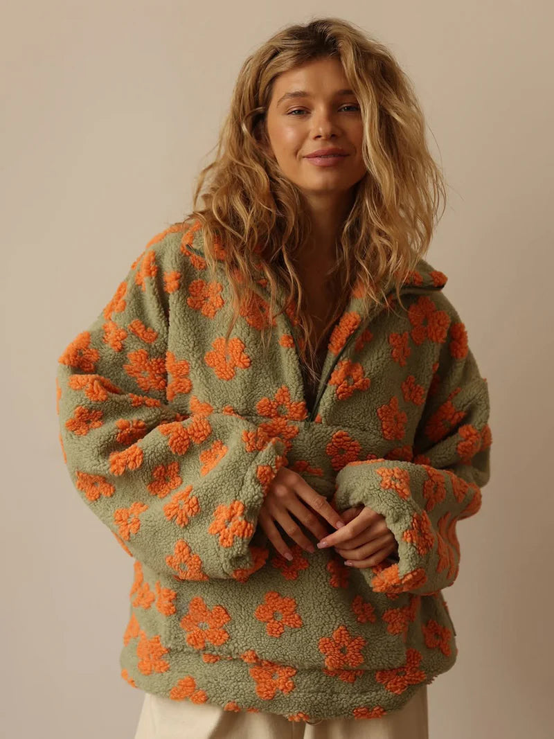 EverComfi - Ultra-Soft Floral Hoodie