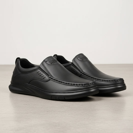Leather Slip-On Loafers