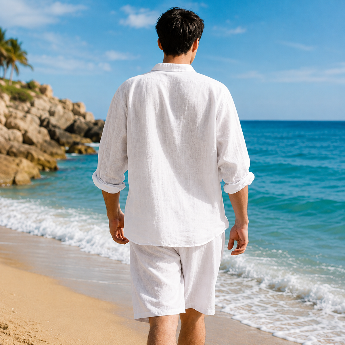 Linen Long Sleeve Set