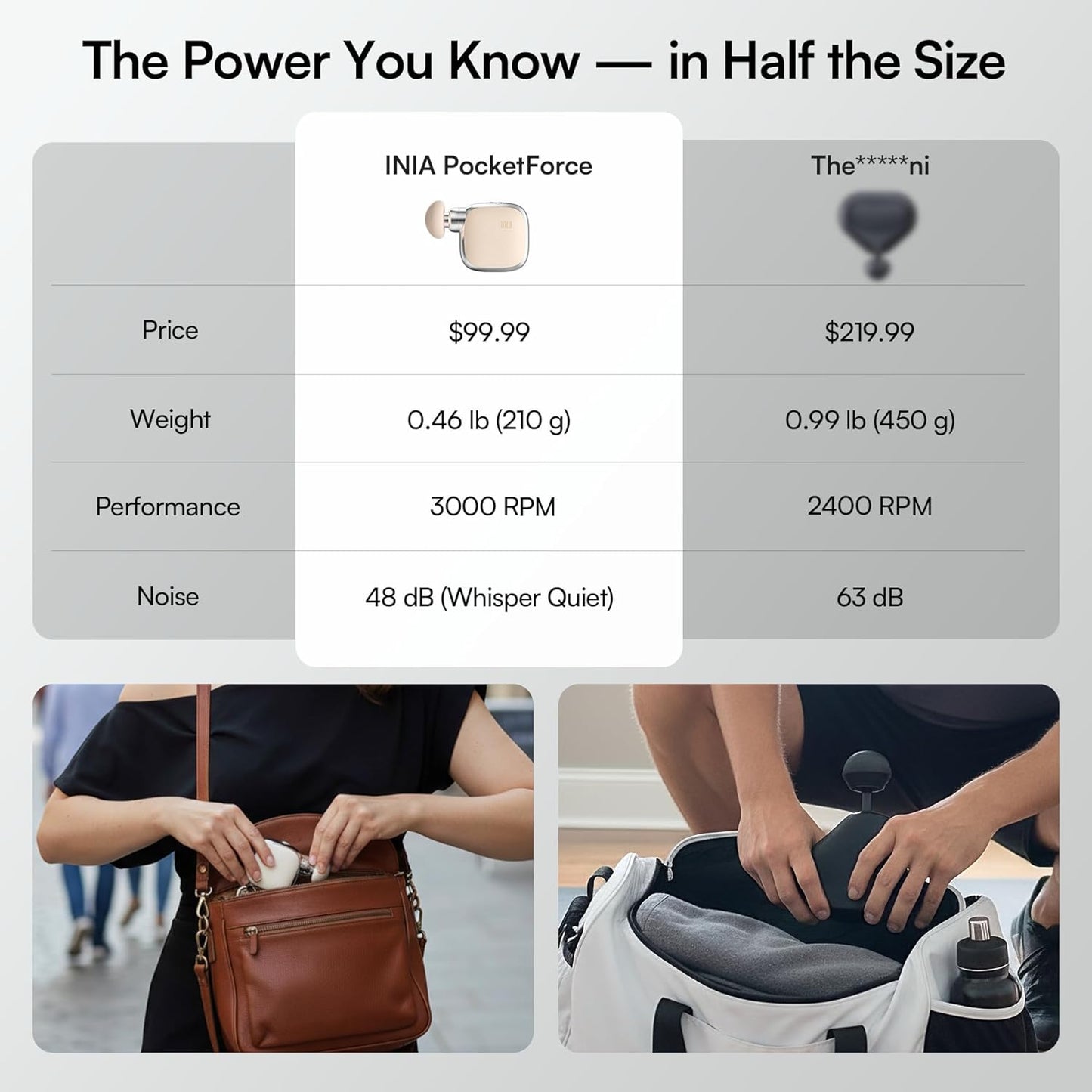 INIA PocketForce Mini Massage Gun