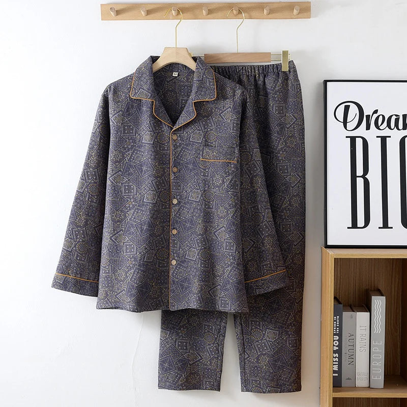 Evercomfi™ – Men's 100% Pure Cotton Pajama Set