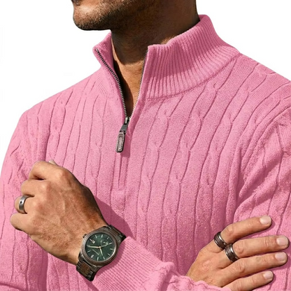 The Cable Knit Half Zip