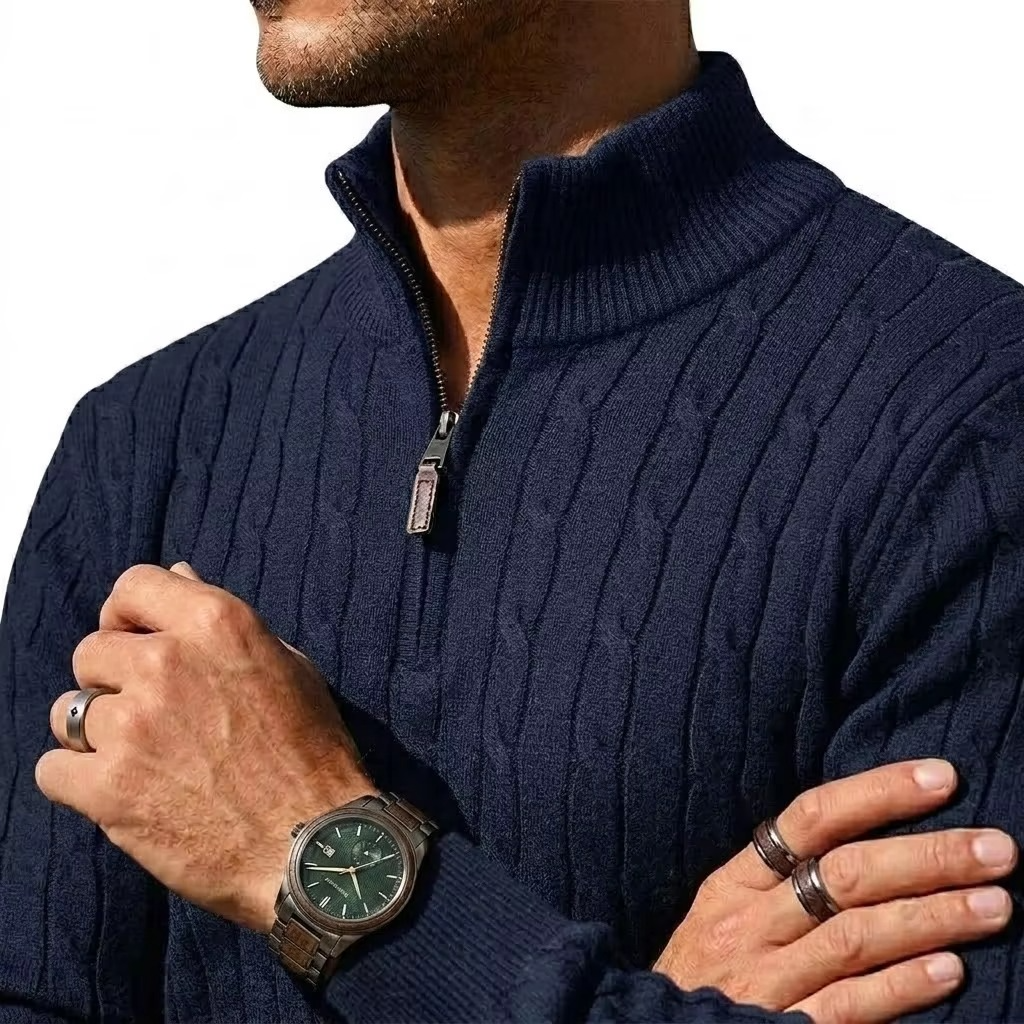 The Cable Knit Half Zip