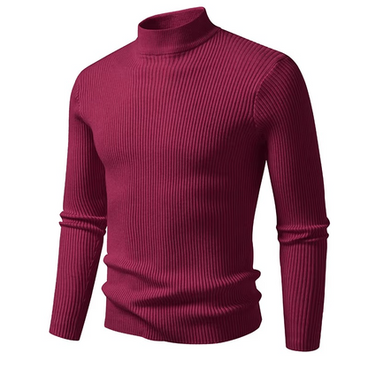 Milano Ribbed Mock Neck