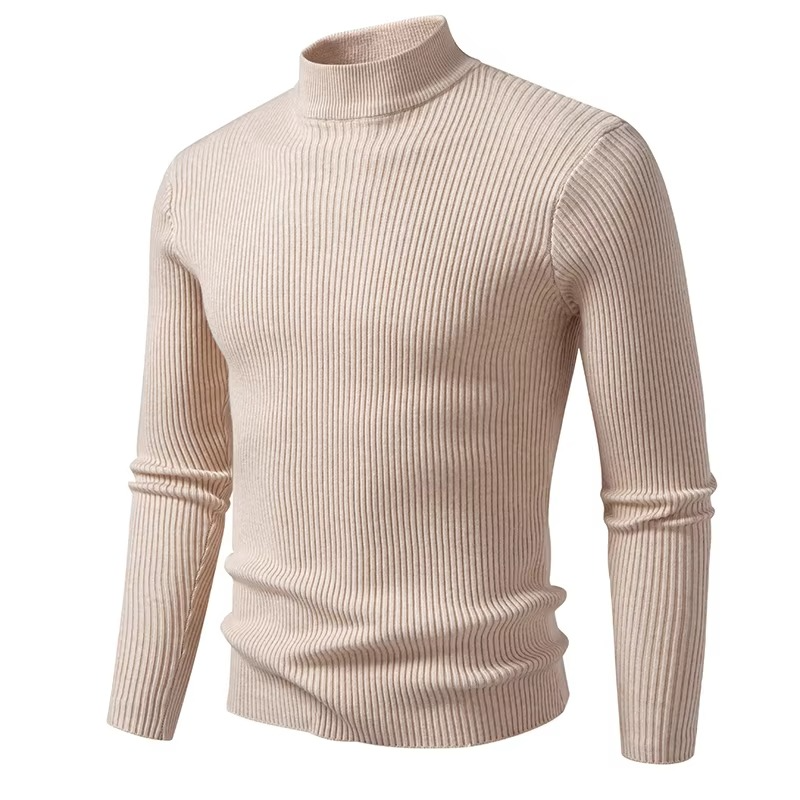 Milano Ribbed Mock Neck
