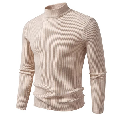 Milano Ribbed Mock Neck