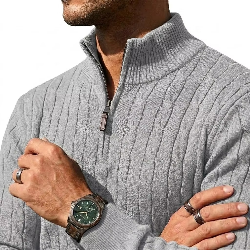 The Cable Knit Half Zip