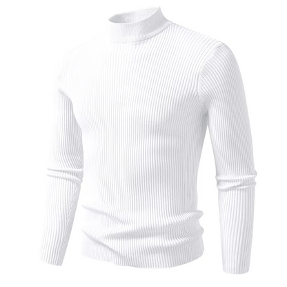 Milano Ribbed Mock Neck