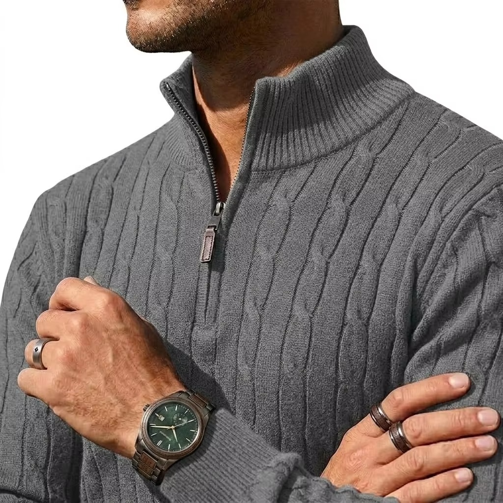 The Cable Knit Half Zip