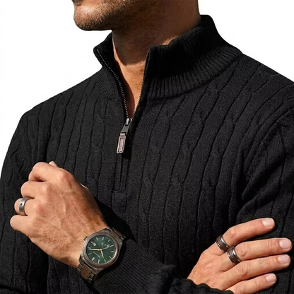 The Cable Knit Half Zip