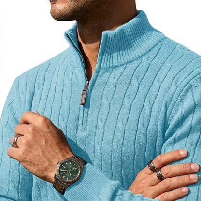 The Cable Knit Half Zip