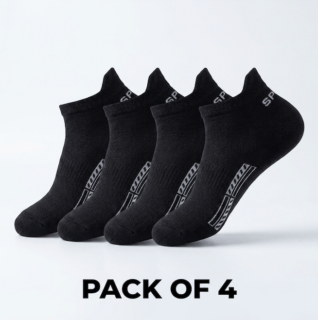 100% Cotton Socks (Pack Of 4)