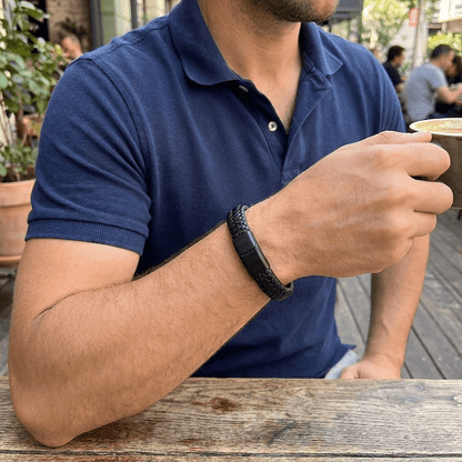 Classic Black Woven Bracelet