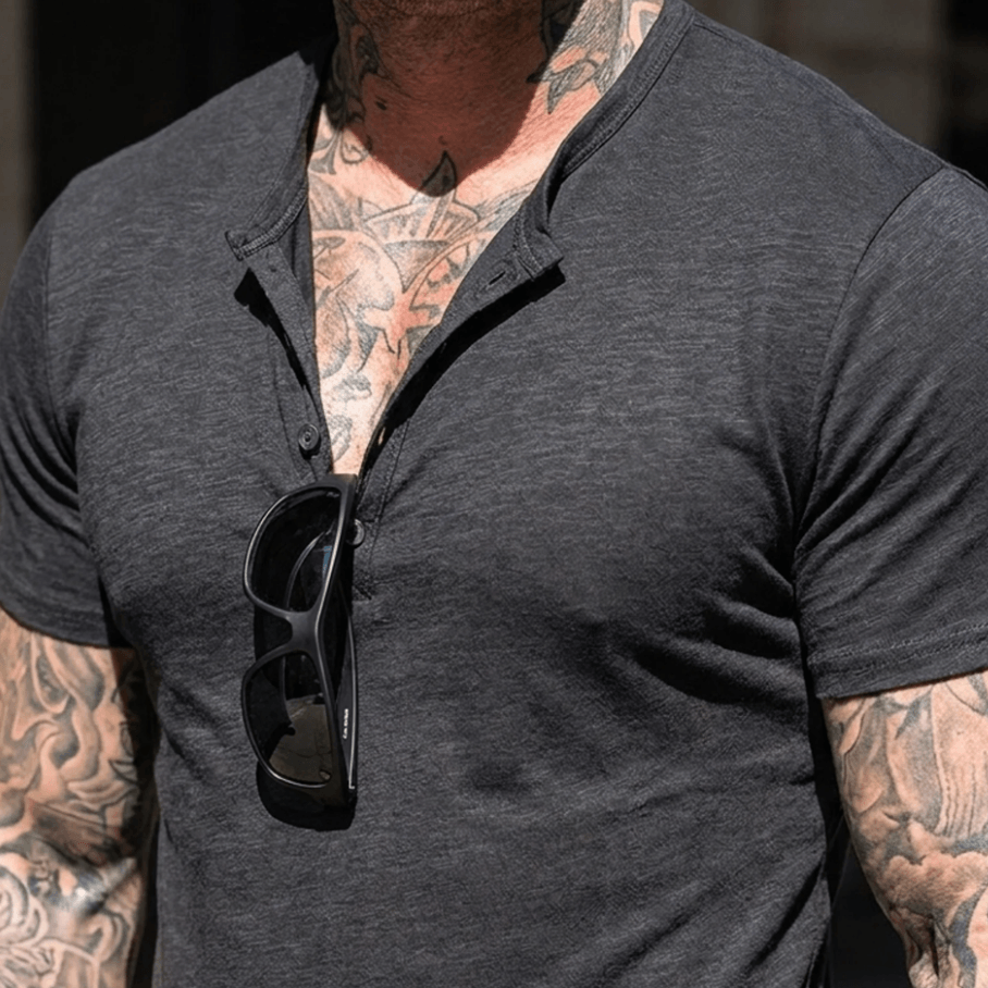 Henley - 100% Cotton