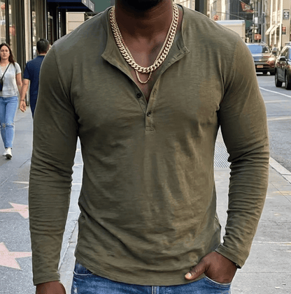 Henley - 100% Cotton