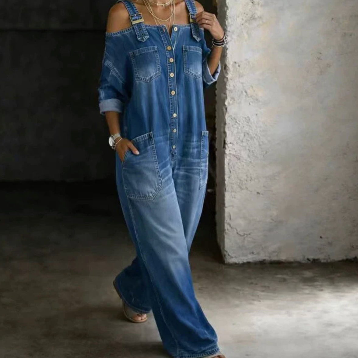 The Denim Drift Jumpsuit