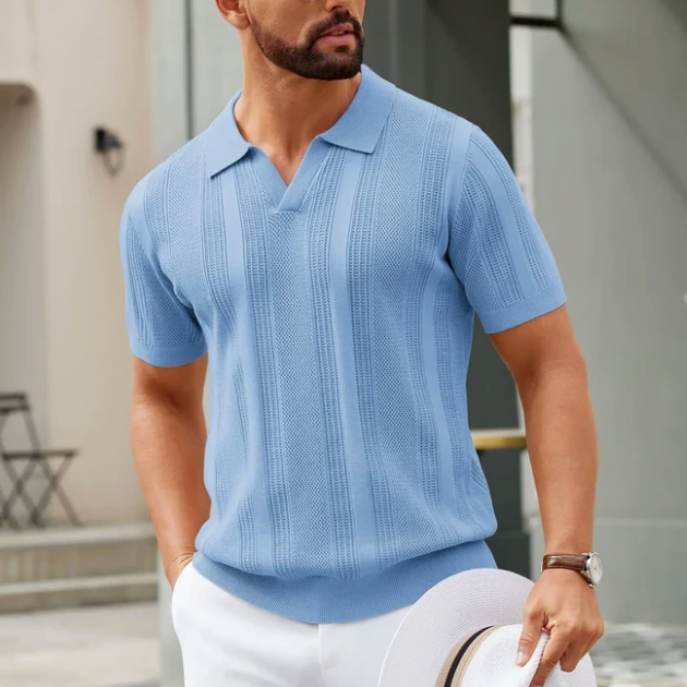 The Ribbed V-Neck