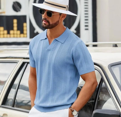 The Ribbed V-Neck