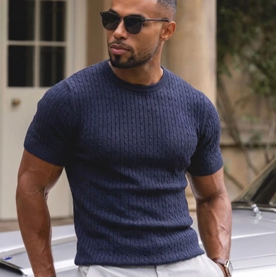 The Ribbed Knit Tee