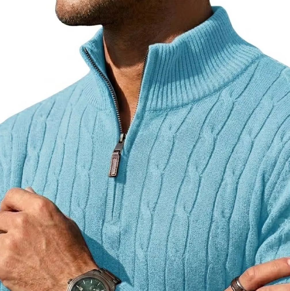 The Cable Knit Half Zip