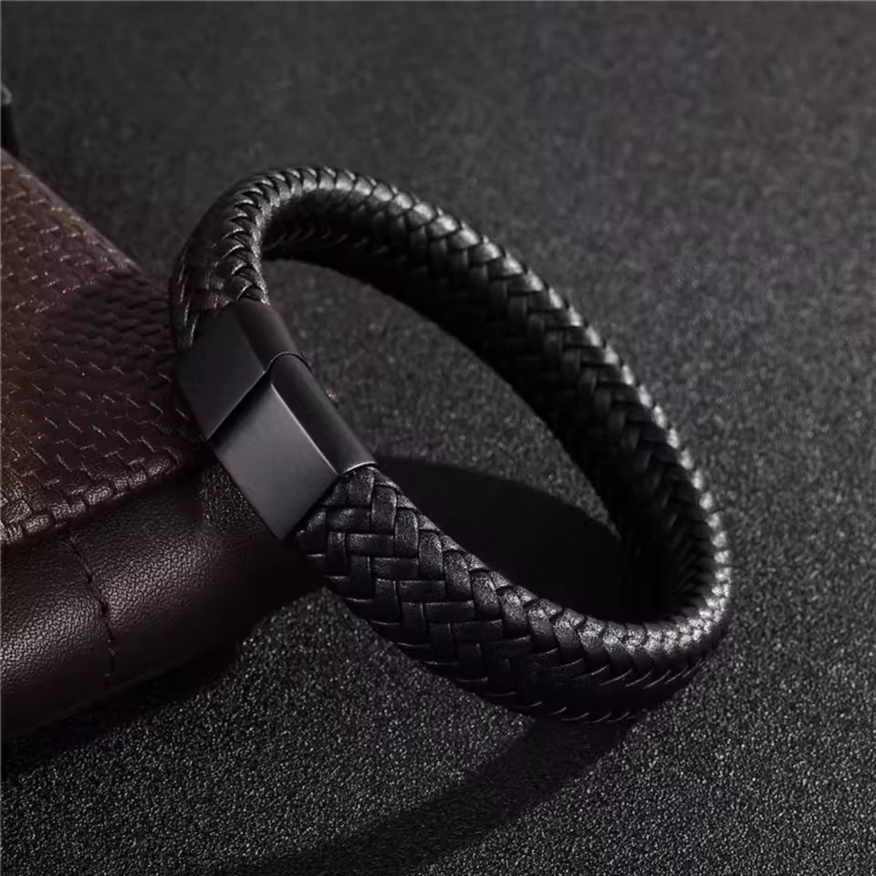 Classic Black Woven Bracelet