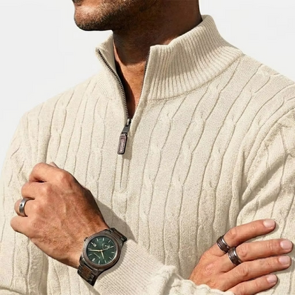 The Cable Knit Half Zip