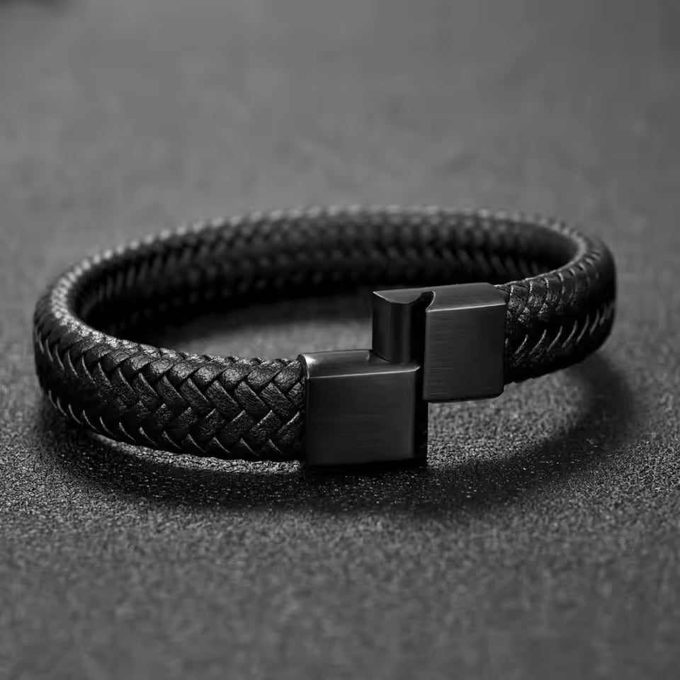 Classic Black Woven Bracelet