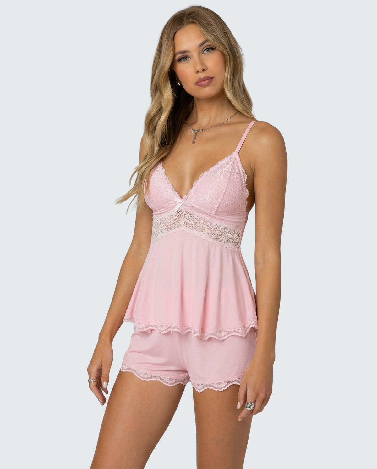 Soft Lace Cami Set