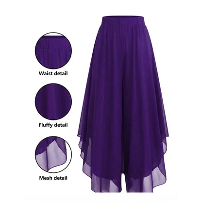 Chiffon Skirt Pants
