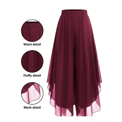 Chiffon Skirt Pants