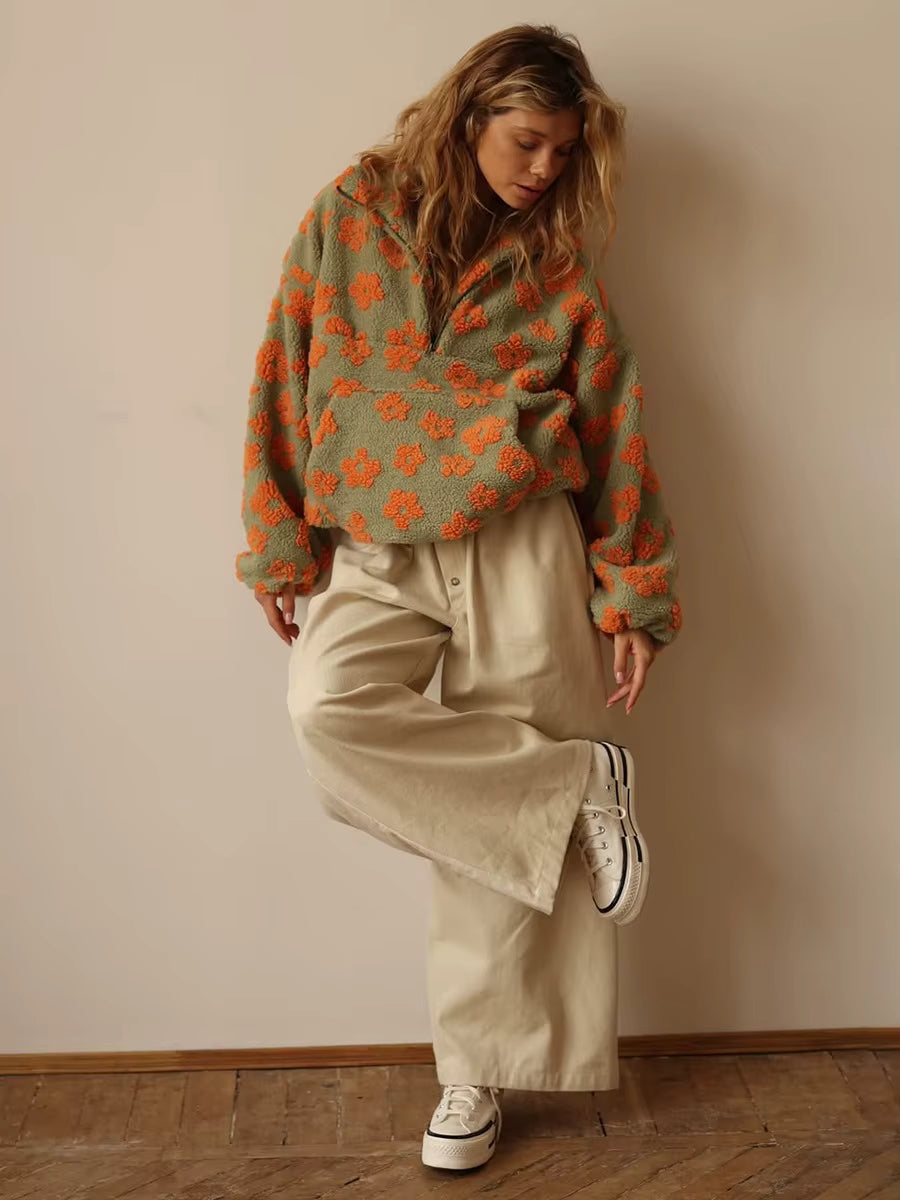 EverComfi - Ultra-Soft Floral Hoodie