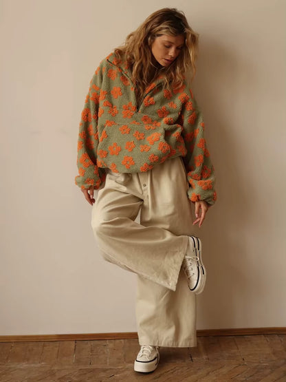 EverComfi - Ultra-Soft Floral Hoodie