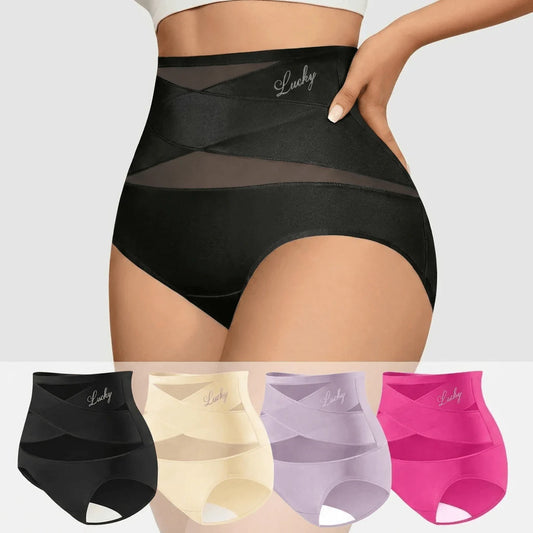 4PCS High-Waist Sculpting Panties