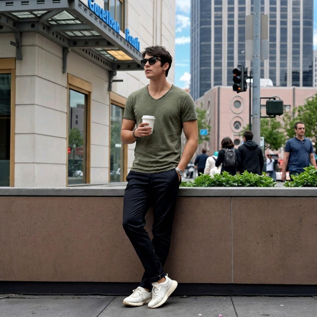 Slim Fit V-Neck Tee