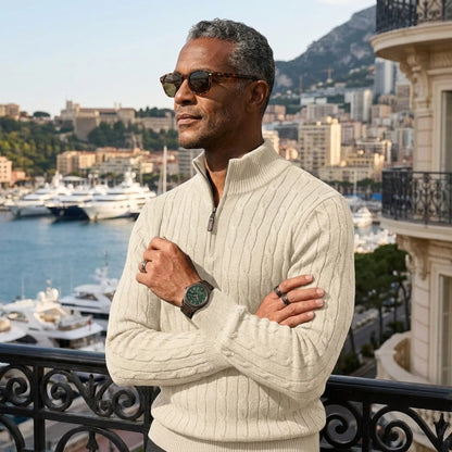 The Cable Knit Half Zip