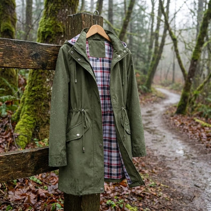 Waterproof Hooded Trench Coat