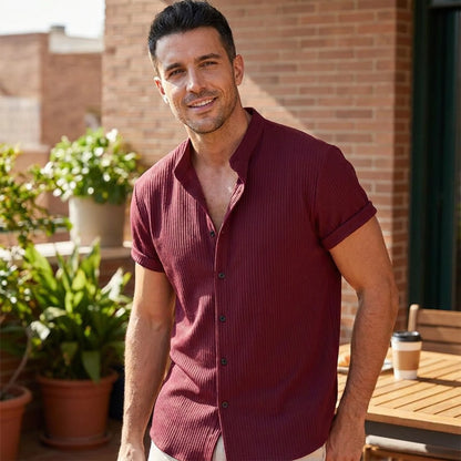 Evercomfi Muscle Fit Ribbed Shirt