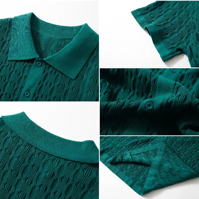 Evercomfi Cable Knit Button Shirt