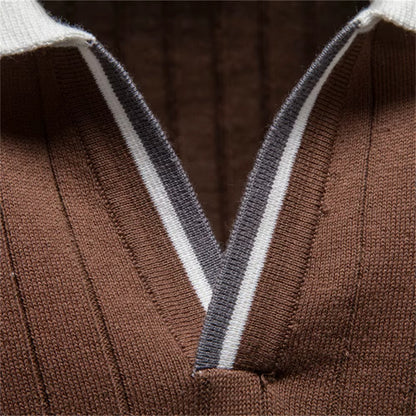 Evercomfi Old Money Ribbed Polo