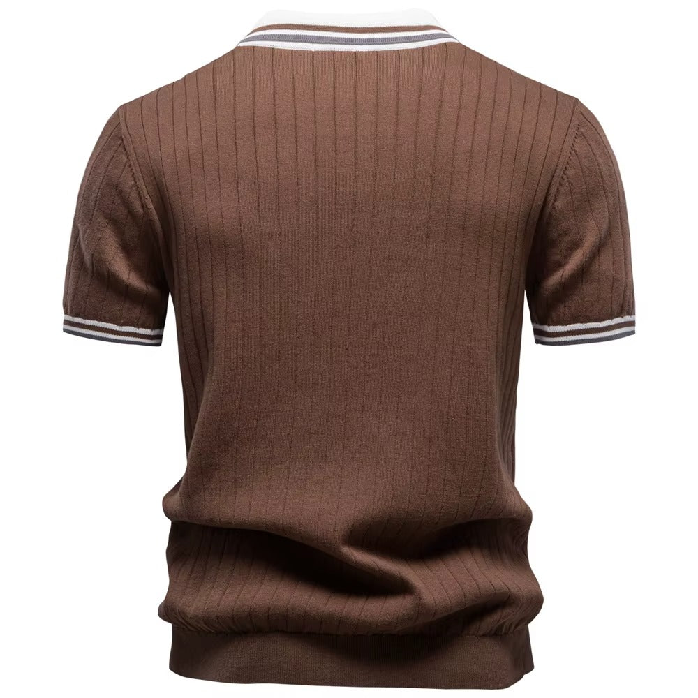 Evercomfi Old Money Ribbed Polo