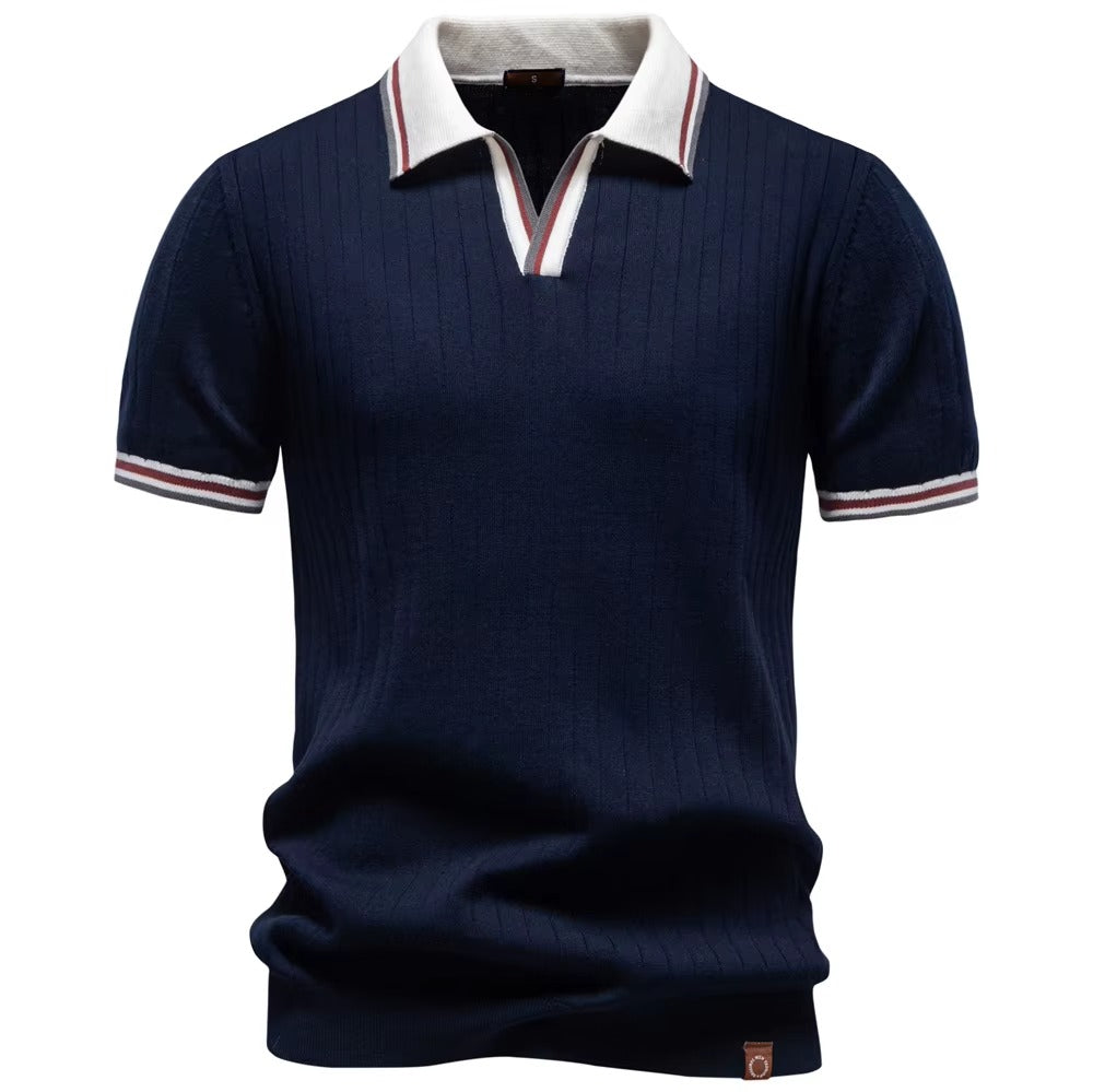 Evercomfi Old Money Ribbed Polo