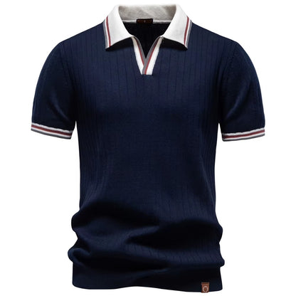 Evercomfi Old Money Ribbed Polo