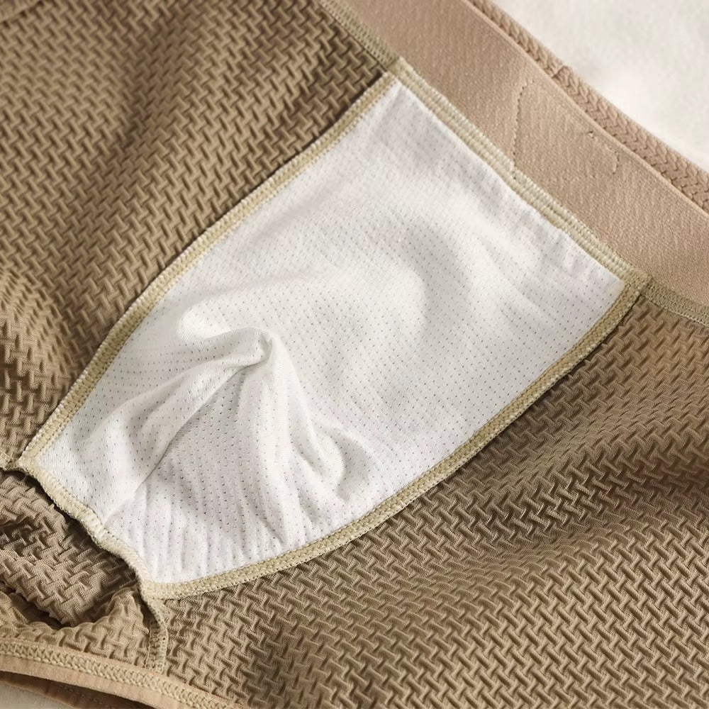 EverComfi — Ice Silk Plaid Boxer Set (3pcs)