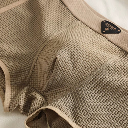 EverComfi — Ice Silk Plaid Boxer Set (3pcs)