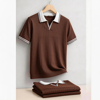 Evercomfi Old Money Ribbed Polo