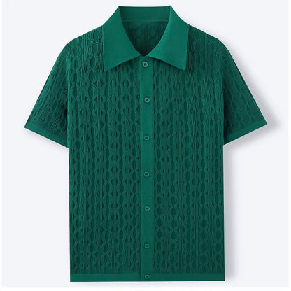 Evercomfi Cable Knit Button Shirt