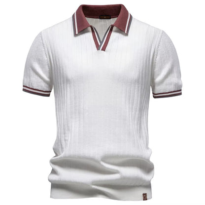 Evercomfi Old Money Ribbed Polo