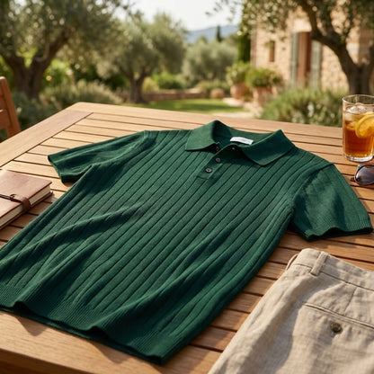 The Italian Silk Ribbed Polo
