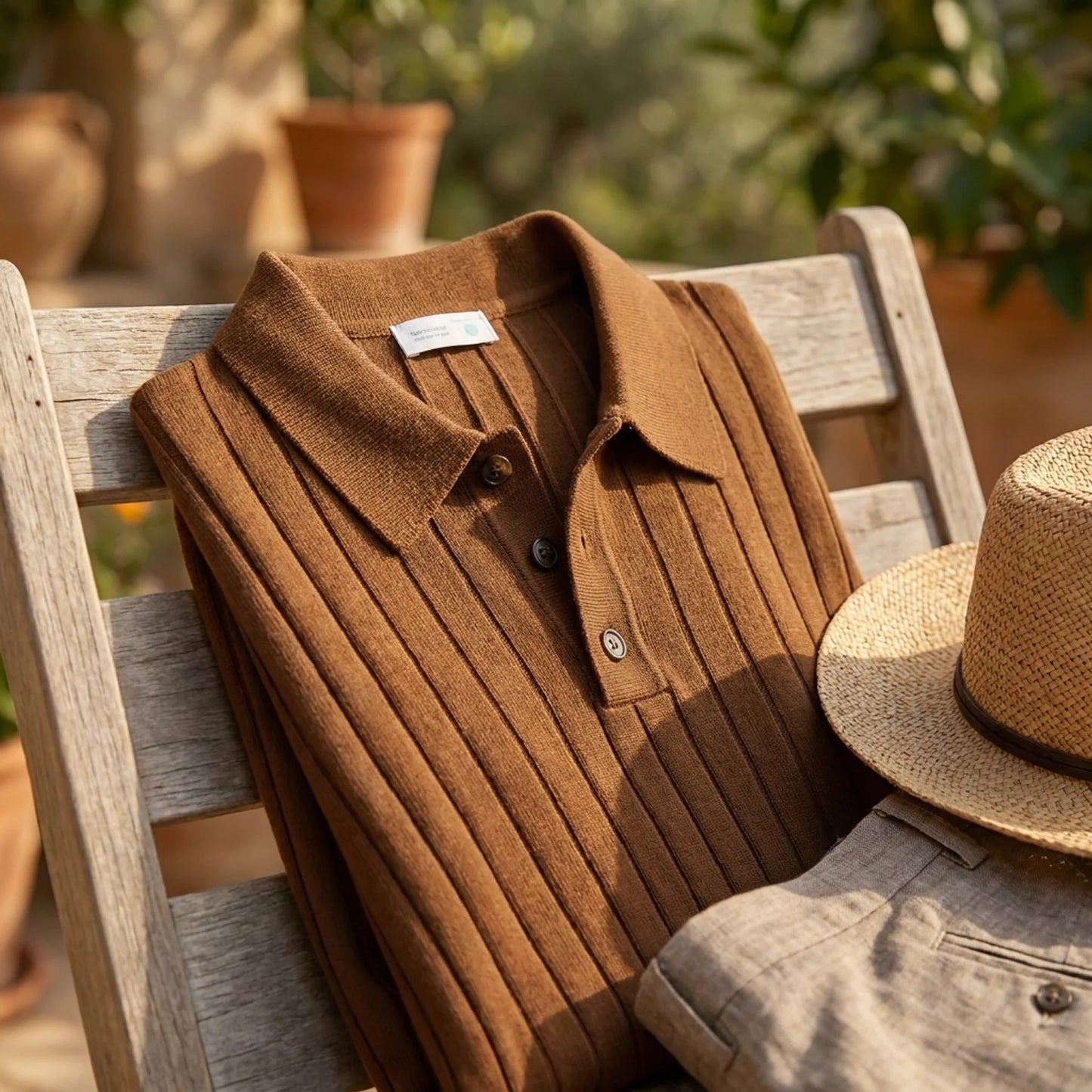The Italian Silk Ribbed Polo